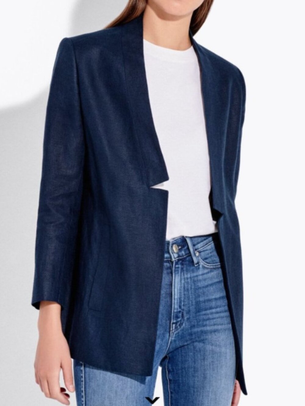 AYR Coup Blazer Linen in Blue